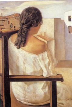 Salvador Dali : Seated Girl from the Back